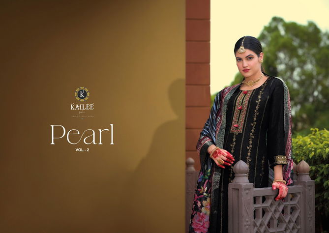 Pearl Vol 2 By Kailee Heavy Viscose Weaving zari Silk Readymade Suits Wholesale Online
